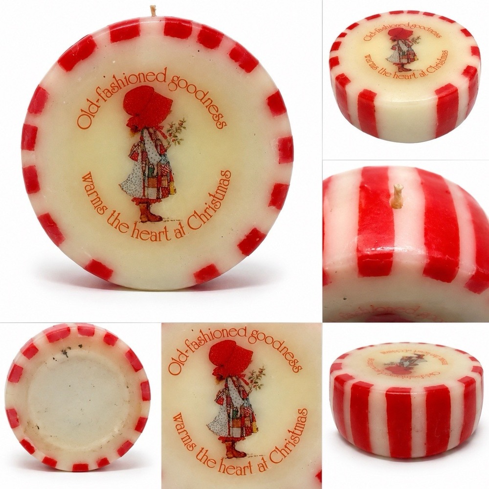 Holly Hobby Vintage Candle Red White